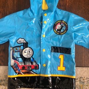 Kids Thomas the tank engine rain jacket